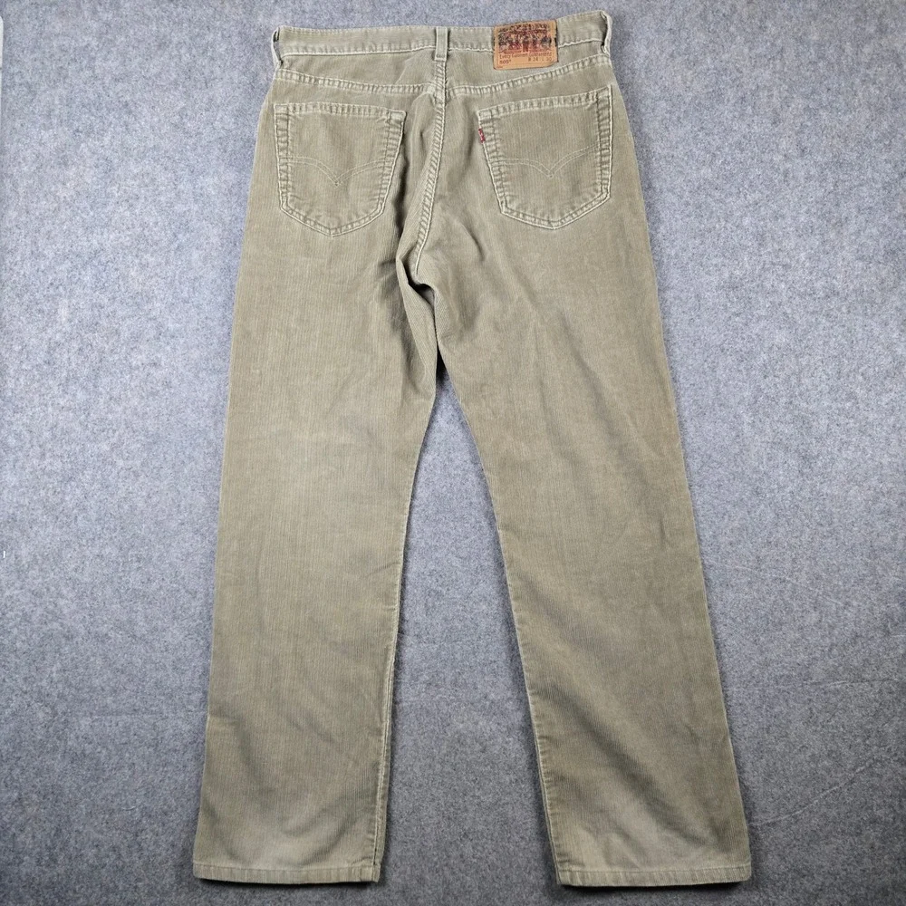 Vintage Levi's 505 Corduroy Pants Mens 34x30 Tan Straight Leg Skater Grunge 90s